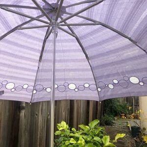 Korean parasol lavender color cute spot pattern